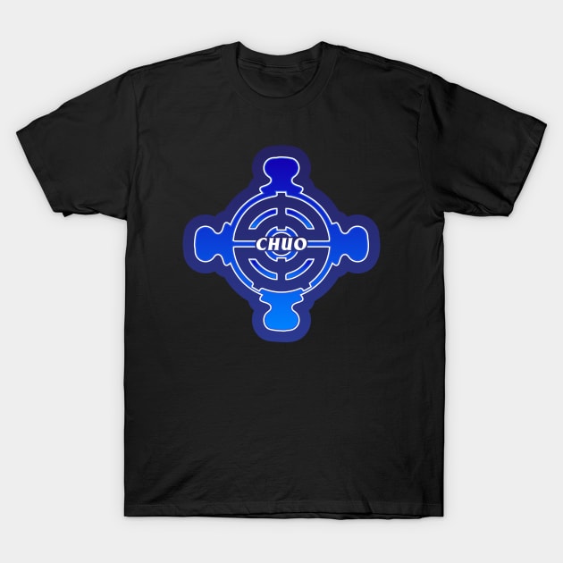 Chuo Ward of Tokyo Japanese Symbol T-Shirt by PsychicCat